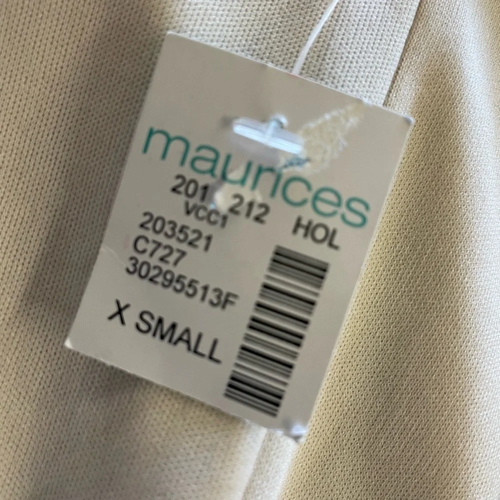 Maurice’s  longer cardigan XS  NWT special Occassion gold sequin duster